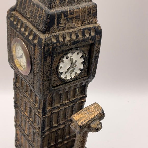 London’s Big Ben Mechanical Cast Iron Coin Bank- Rare! Bits & Pieces - Picture 4 of 7